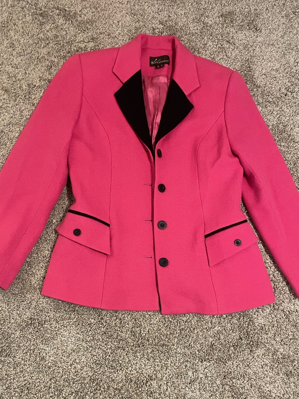 LeCanari Italian Vintage 80s Pink Tailored Women's Blazer